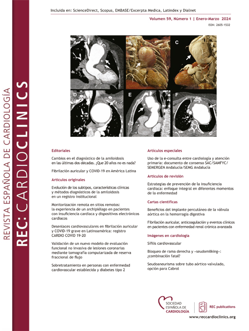 REC: CardioClinics Vol. 59. Núm. 1.