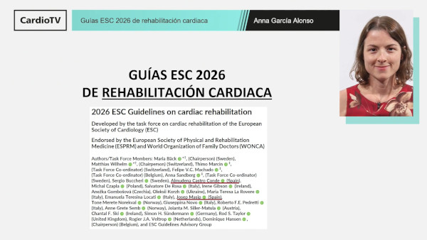 Guías ESC 2026 de rehabilitación cardiaca