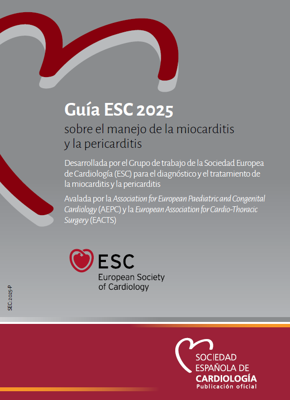 portada guia esc 2025 miocarditis pedicarditis
