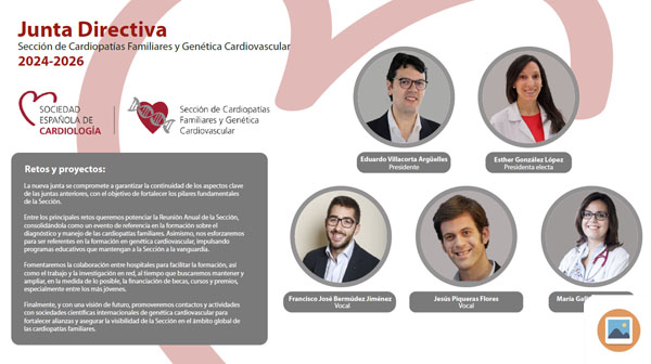 Nueva Junta Directiva de la Sección de Cardiopatías Familiares y Genética Cardiovascular de la SEC