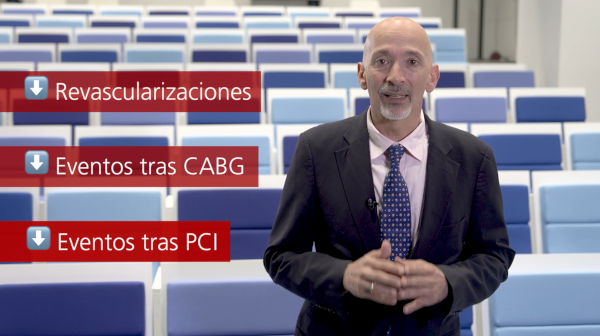 Reducción de eventos cardiovasculares en pacientes revascularizados