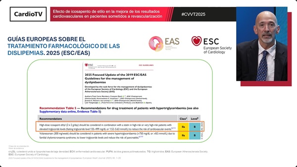 Efecto de icosapento de etilo en la mejora de los resultados cardiovasculares en pacientes sometidos a revascularización