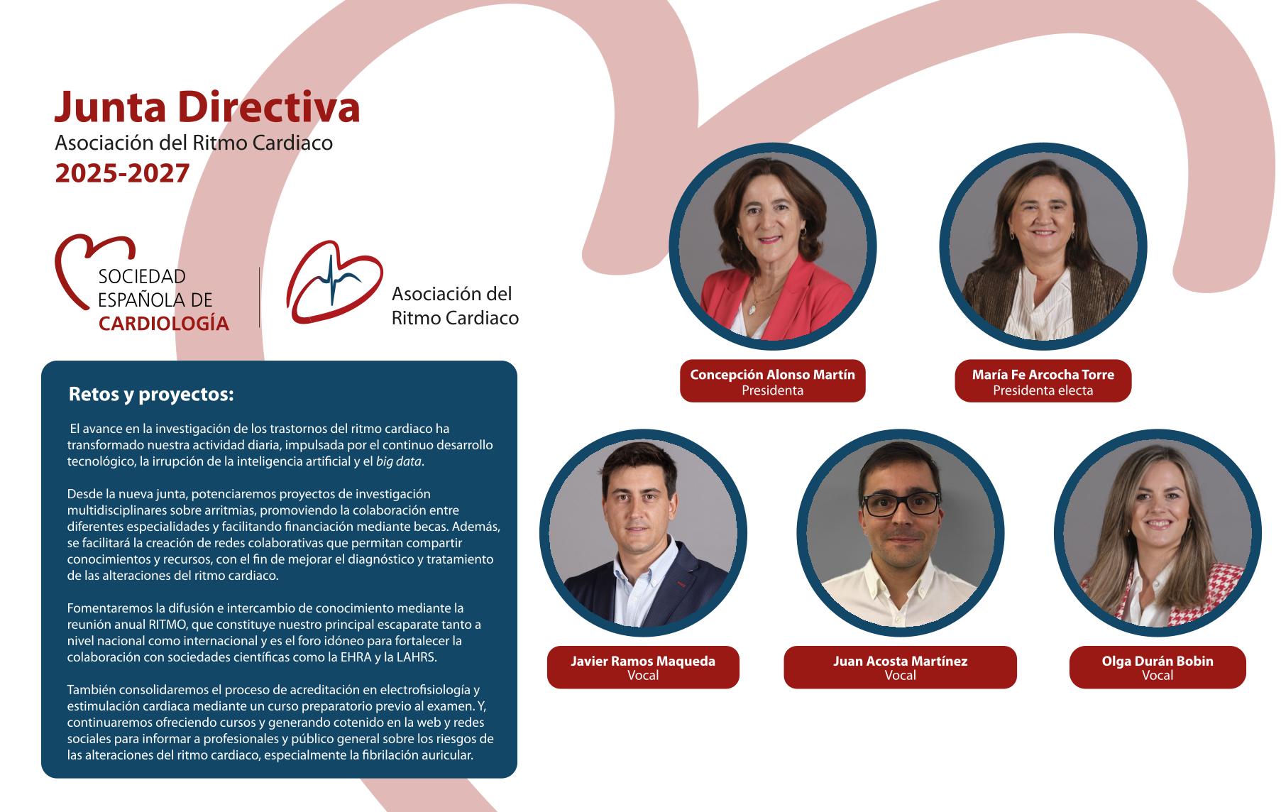 Junta Directiva Asociación Ritmo Cardiaco 2025 - 2027