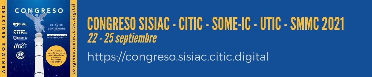 CONGRESO SISIAC - CITIC - SOME-ic - UTIC - SMMC 2021