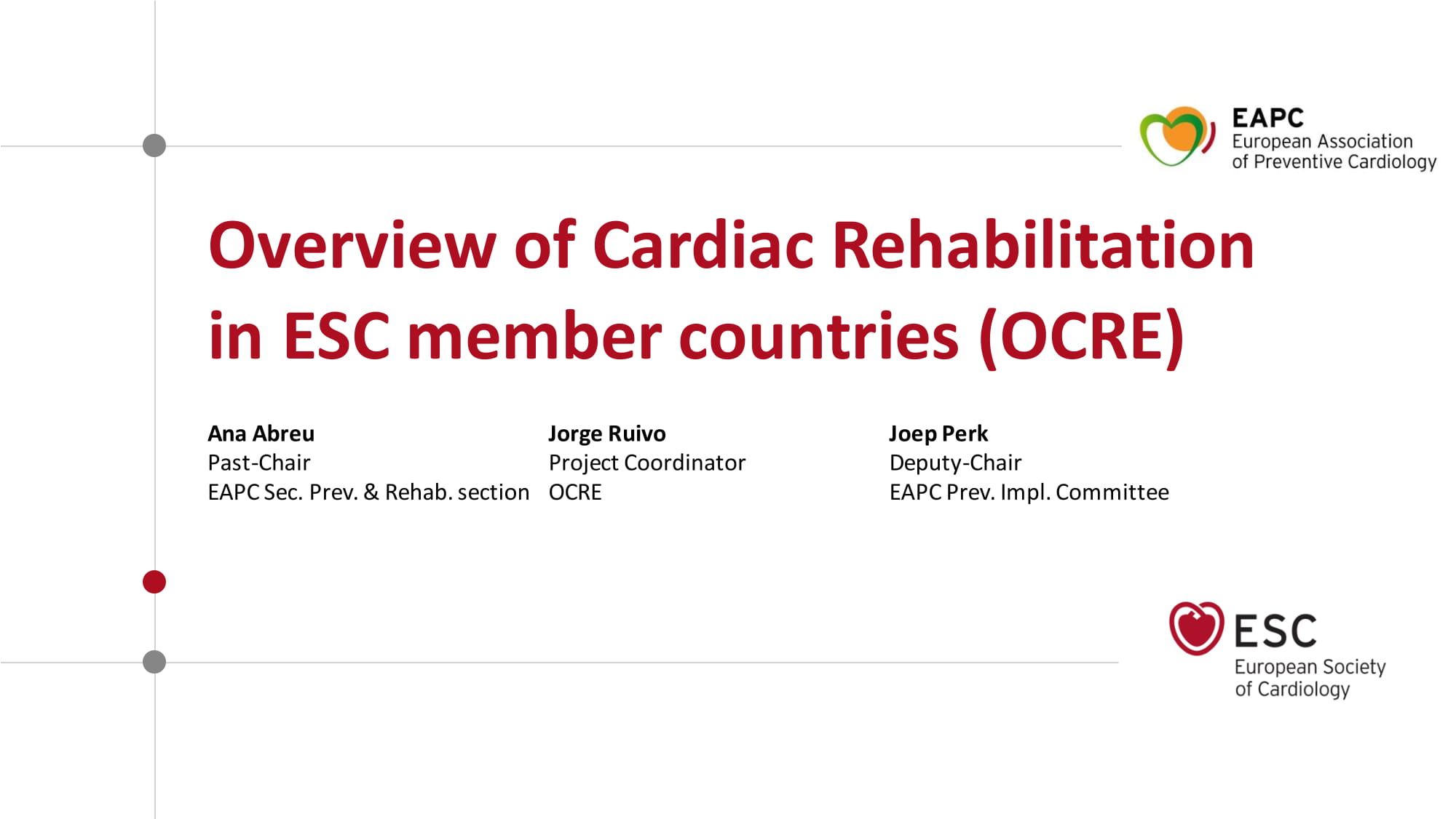 Encuesta ESC sobre rehabilitación cardiaca