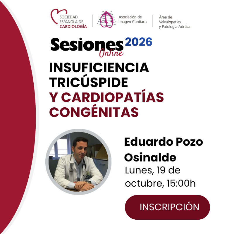 Reunión Online Valvulopatías - 19 octubre: Insuficiencia tricúspide y cardiopatías congénitas